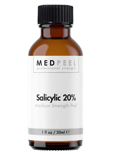 Vista 4 de MedPeel Kit de exfoliación esencial de hidroxiácido alfa y beta, 20% salicílico y 50% glicólico, incluye 2 exfoliaciones, preparación
