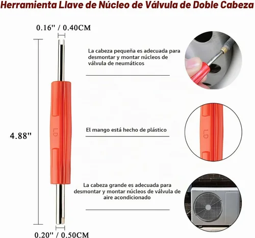 Vista 5 de Diking R134A R12 A/C HVAC Herramienta de extracción de núcleo de válvula Schrader para aire acondicionado (herramienta de extracción)