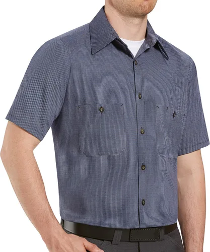 Vista 14 de Red Kap Camisa de uniforme de manga larga para hombre Negro