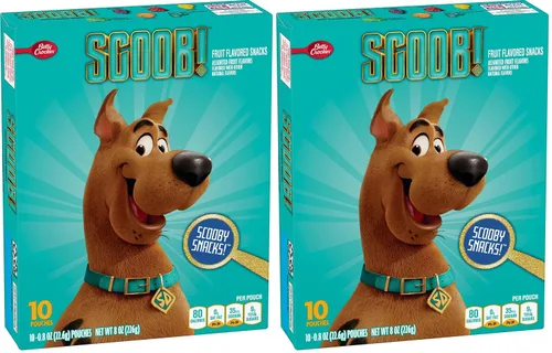 Vista 15 de Scooby-Doo Snacks con sabor a frutas, sin gluten, aperitivos para niños, 10 unidades, 8 onzas (paquete de 8)