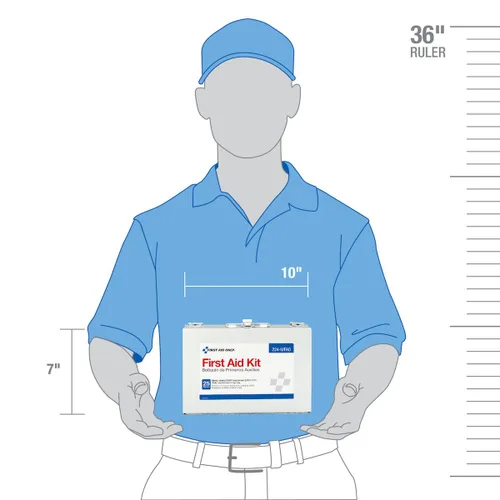 Vista 5 de First Aid Only 224-U/FAO - Kit de primeros auxilios de emergencia para 25 personas que cumple con la OSHA para oficina, renovación del hogar
