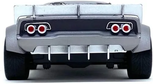 Vista 4 de Jada Toys Fast & Furious 1:24 Dom's Ice Charger - Auto fundido a presión, juguetes para niños y adultos, plata (98291)