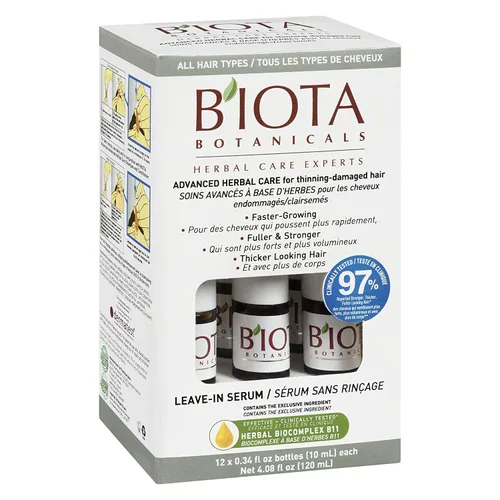 Vista 4 de BIOTA BOTANICALS - Suero sin enjuague para el cuidado de hierbas avanzado, 12 unidades, 0.34 onzas.