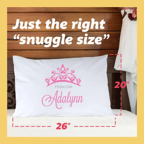 Vista 6 de Pattern Pop - Funda de almohada de princesa con texto personalizado - Fundas de almohada decorativas para cama - Decoración personalizada