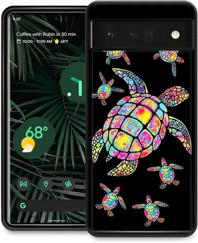 Vista 14 de CARLOCA Funda compatible con Google Pixel 6, diseño gráfico de moda a prueba de golpes, protección antiarañazos y caídas, Google Pixel 6 en blanco