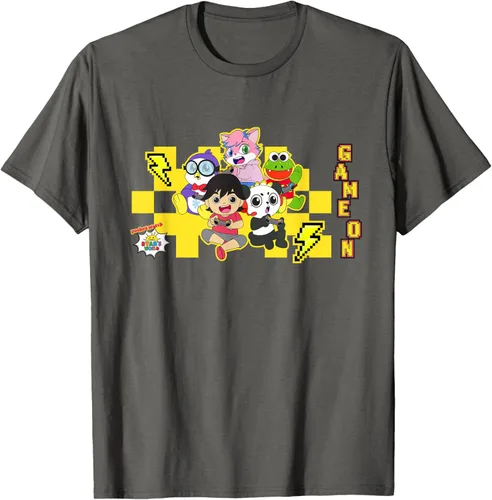 Vista 55 de Ryan's World Game On Characters Camiseta, Negro, S