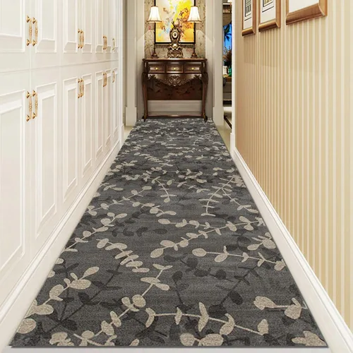 Vista 2 de Alfombras de pasillo tradicionales para pasillo, alfombras largas con respaldo de goma antideslizantes impresas de 3.3 ft/4.9 ft/6.6 ft/8.2 ft/9.8