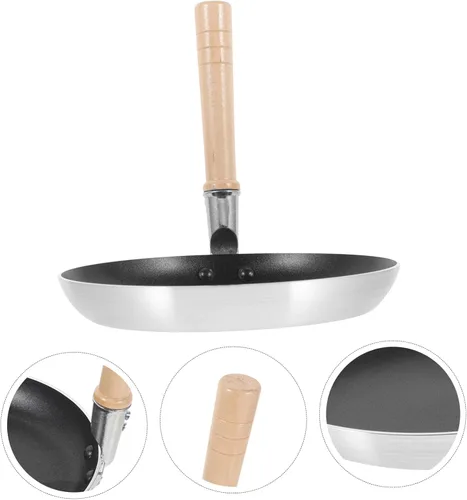 Vista 9 de GANAZONO Sartén de huevo japonés, sartén antiadherente para cocina, mini sartén de metal