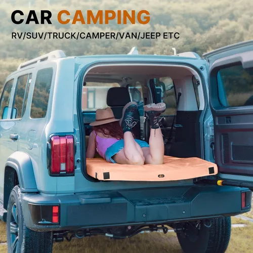 Vista 7 de Gaialoop Colchón de futón enrollable Glamping de espuma viscoelástica, cama japonesa para el suelo, colchón de campamento, colchoneta para dormir