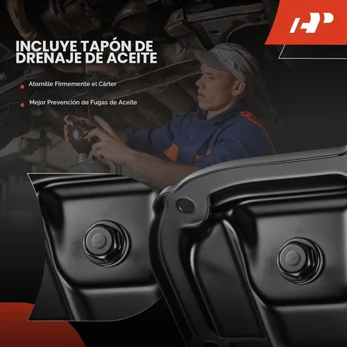 Vista 7 de A-Premium - Sump de aceite inferior para motor con tapón de drenaje