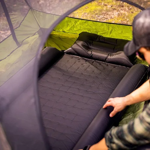 Vista 2 de Pelican Outdoor - Almohadilla de dormir resistente - Colchón impermeable autoinflable - Visión nocturna negro