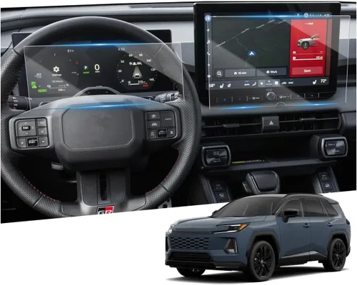 Vista 26 de YEE PIN Protector de pantalla para 2014-2019 4Runner Entune 6.1 pulgadas/2013 BRZ, protector de pantalla táctil de cristal templado para navegación
