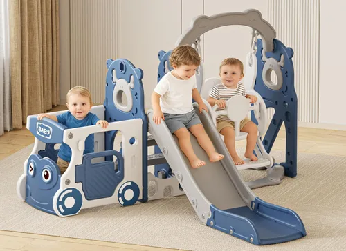 Vista 14 de XJD Sandalias para niños pequeños 10 en 1 (azul, L)