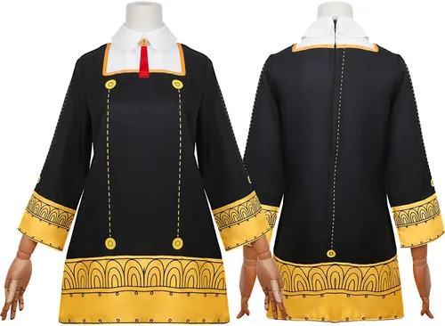 Vista 3 de Disfraz de anime, Anya Loid Forger, uniforme de cosplay, vestido de Halloween para niñas y hombres