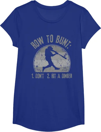 Vista 29 de Cómo Bunt Don't Hit A Dinger - Camiseta divertida de béisbol y sóftbol, Negro, S