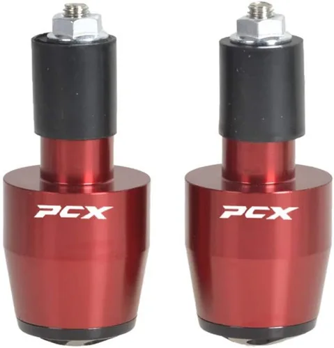 Vista 2 de Extremos para manillar de motocicleta, agarres de aluminio para manillar, tapas compatibles con HONDA PCX150 PCX125 (negro)