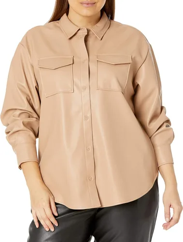 Vista 5 de The Drop Chaqueta larga de piel sintética Lisadnyc para mujer