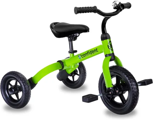 Vista 12 de XPIY Triciclo para niños de 2 a 5 años, triciclo plegable 3 en 1 para niños y niñas, bicicleta para niños con pedal desmontable y asiento ajustable