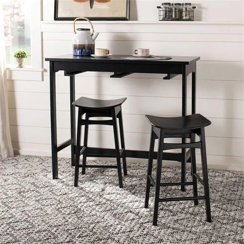 Vista 8 de Safavieh Home Collection Colbie - Juego de 3 piezas con estante de almacenamiento, color negro