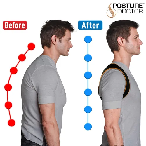 Vista 4 de Ontel Posture Doctor Quick & Easy - Corrector de postura para adultos, paquete de 1 unidad
