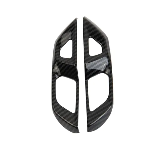 Vista 3 de crosselec Tapacubos para interruptor de cerradura de puerta para Chevrolet Corvette C8 2020-2025 (estilo de fibra de carbono)