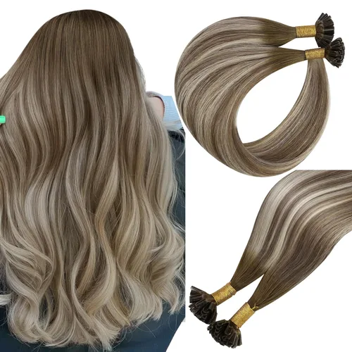 Vista 68 de Easyouth - Extensiones de cabello con alambre rubio, extensiones de cabello humano real, reflejos rubios ceniza, extensión de cabello rubio con hilo