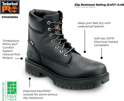 Vista 7 de Timberland PRO Direct Attach - Puntera suave aislada impermeable para hombre, 6.0 in
