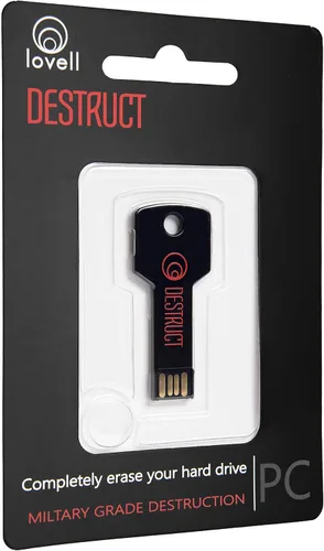 Vista 2 de DESTRUCT USB Gadget - Borrador de Disco Duro de Grado Militar - Borra Permanentemente Todos los Datos en PC y Portátiles Antes de Vender