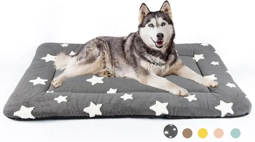 Vista 16 de Mora Pets - Cama para gatos de interior lavable, almohadilla antideslizante para jaula de perros, linda cama para perros con estrellas para perros