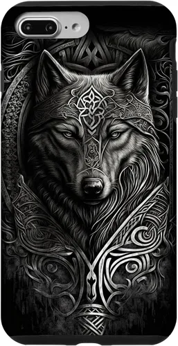 Vista 12 de Stylish Viking Wolf Design Wild Animal Viking Wolf Case for iPhone 17