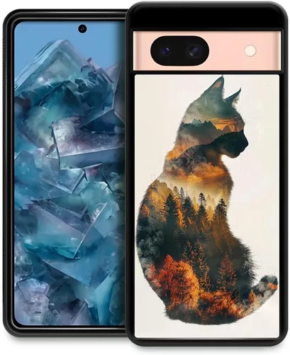 Vista 11 de Funda compatible con Google Pixel 8A, diseño de oso de bosque de otoño, diseño increíble a prueba de golpes, antiarañazos, carcasa trasera de Oso