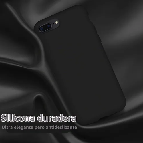 Vista 4 de Cordking Funda diseñada para iPhone 8 Plus, diseñada para iPhone 7 Plus, funda de teléfono de silicona ultra delgada a prueba de golpes