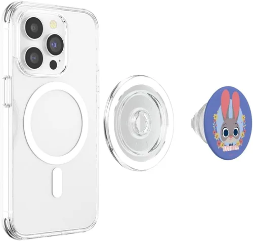 Vista 4 de Disney Zootopia Judy Hopps Retrato PopSockets MagSafe PopGrip para iPhone