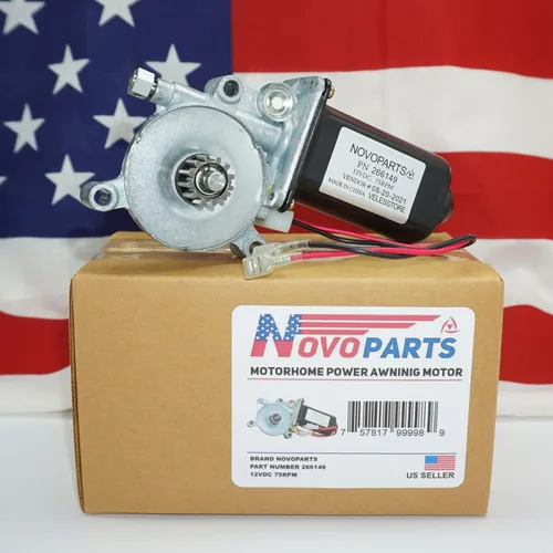 Vista 4 de 266149 RV Motor universal de repuesto para toldo eléctrico de 75 RPM y 12 V