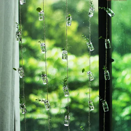 Vista 7 de 100 botellas pequeñas de vidrio de 0.0 fl oz con tapón de plástico de 65.6 ft cordeles transparentes pequeños frascos de vidrio pequeños frascos