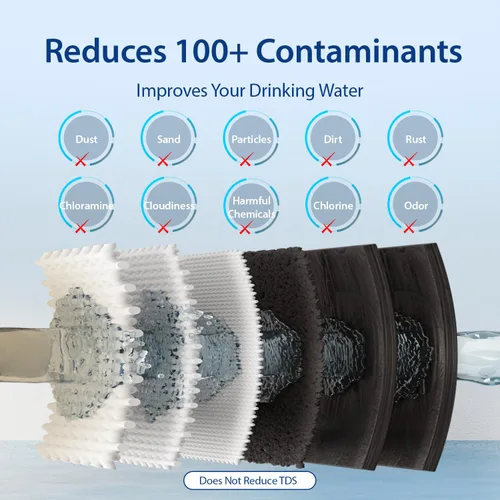 Vista 5 de Sistema de Filtración de Agua iSpring US31 para Beber, Certificado NSF, Filtros de Agua de 3 Etapas, Sin Tanque, Sistema de Filtro de Agua de Alta