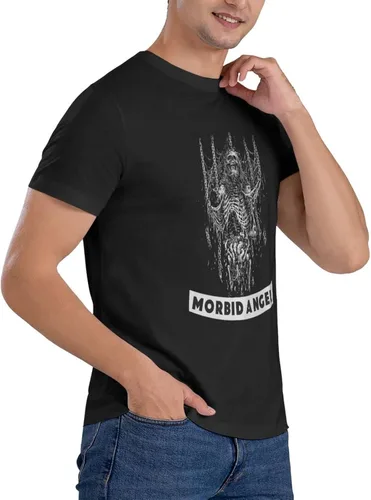 Vista 3 de Morbid Angel T Shirt Men's Summer Round Neck Trend Fashion Short Sleeve T Shirt Sports Fitness Cotton Shirt Tops