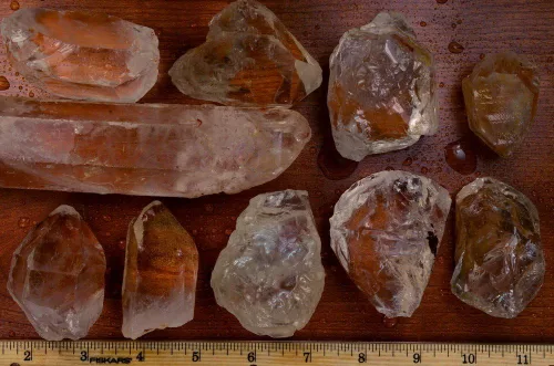 Vista 4 de Fantasia Materiales Paquete de 500 quilates de gran faceta de cuarzo de cristal natural sin recortar en bruto de Brasil