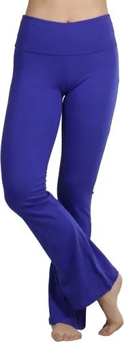 Vista 4 de ToBeInStyle Leggings de yoga acampanados para mujer, cómodos, de mezcla de algodón