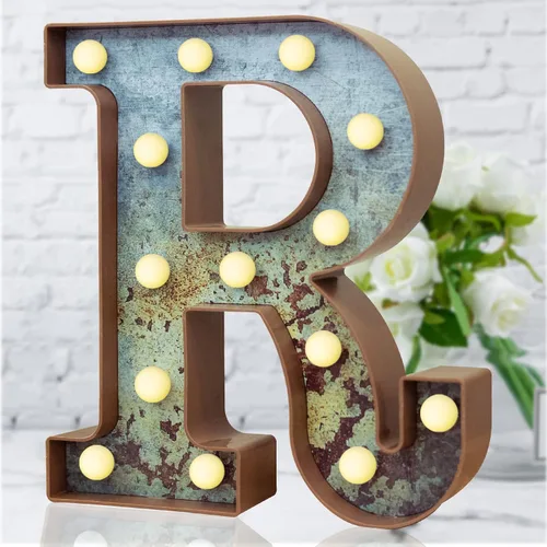 Vista 9 de Elnsivo - Letras con luces LED, efecto a hierro
