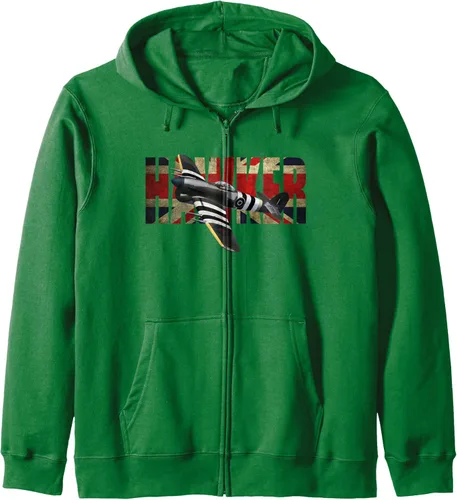 Vista 7 de RAF Hawker Typhoon WW2 Fighter Aircraft Zip Hoodie