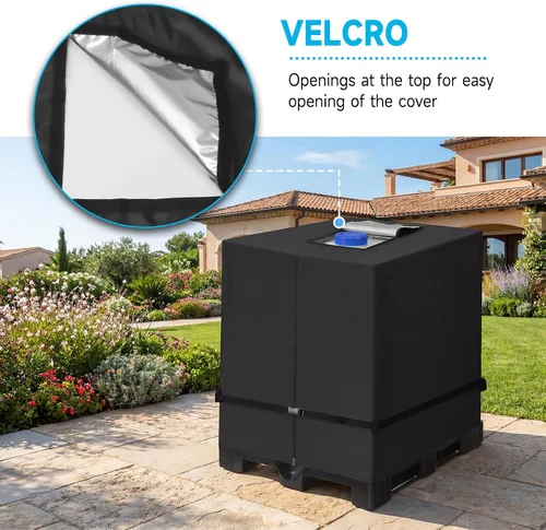 Vista 5 de NEVERLAND IBC - Cubierta impermeable para tanque de agua de 330 galones