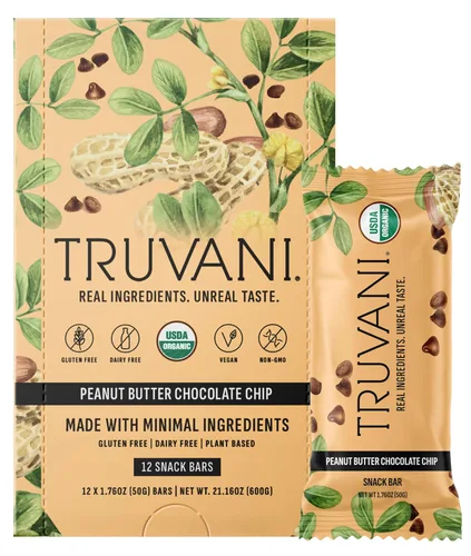 Vista 15 de Truvani - Barras de aperitivos a base de plantas Variedad Paquete de 12