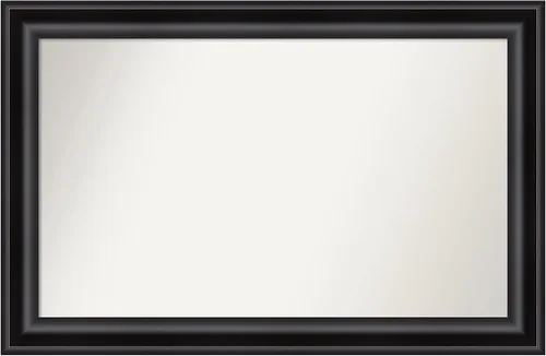Vista 181 de Amanti Art Espejo personalizado, espejo de baño negro puente, espejo de pared o espejo de tocador de baño sobre el fregadero (26 x 26 pulgadas)