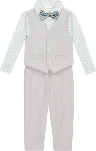 Vista 9 de Van Heusen Conjunto de chaleco formal de 4 piezas para bebés, chaleco, pantalones, camisa de vestir con cuello y corbata