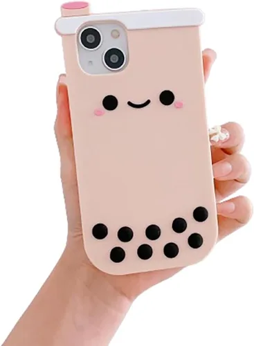 Vista 13 de Funda 3D de hombre aguacate para iPhone 13/iPhone 14 de 6.1 pulgadas, diseño de dibujos animados de lindo personaje Kawaii divertido