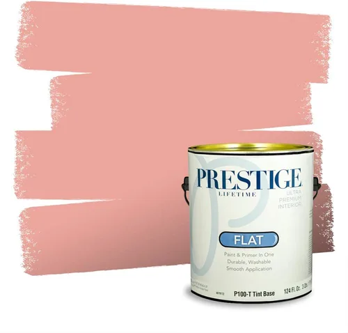 Vista 658 de Prestige Paints Pintura exterior e imprimación en uno, 1 galón, plano, coincidencia comparable de Valspar* Amber Rose*