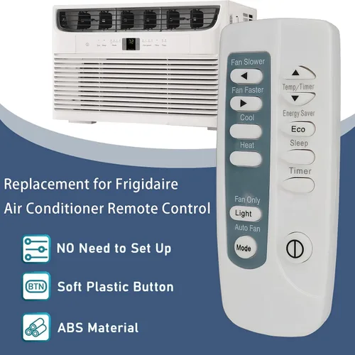 Vista 3 de Mando a distancia de repuesto compatible con la mayoría de modelos de aire acondicionado de ventana Frigidaire