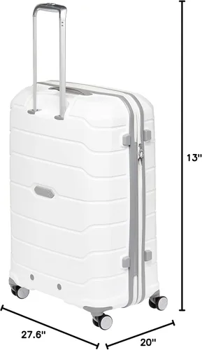 Vista 10 de Samsonite Freeform Maleta rígida, expandible con ruedas dobles giratorias, Blanco