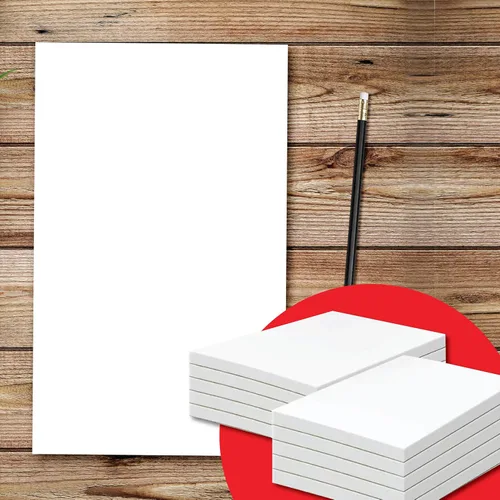 Vista 9 de Bloc de notas blanco liso – Bloc de notas – Bloc de notas – Bloc de notas – Bloc de notas en blanco – 10 blocs de 50 hojas en cada bloc de notas